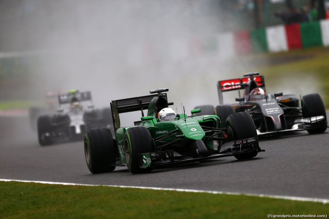GP GIAPPONE, 05.10.2014 - Gara, Kamui Kobayashi (JAP) Caterham F1 Team CT-04