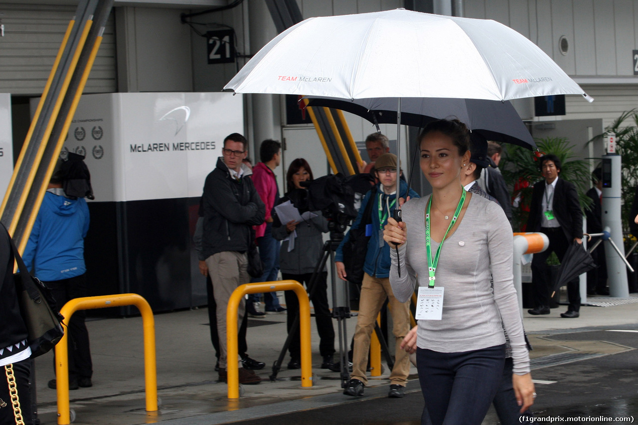 GP GIAPPONE, 05.10.2014 - Jessica Michibata (GBR), girfriend of Jenson Button (GBR)