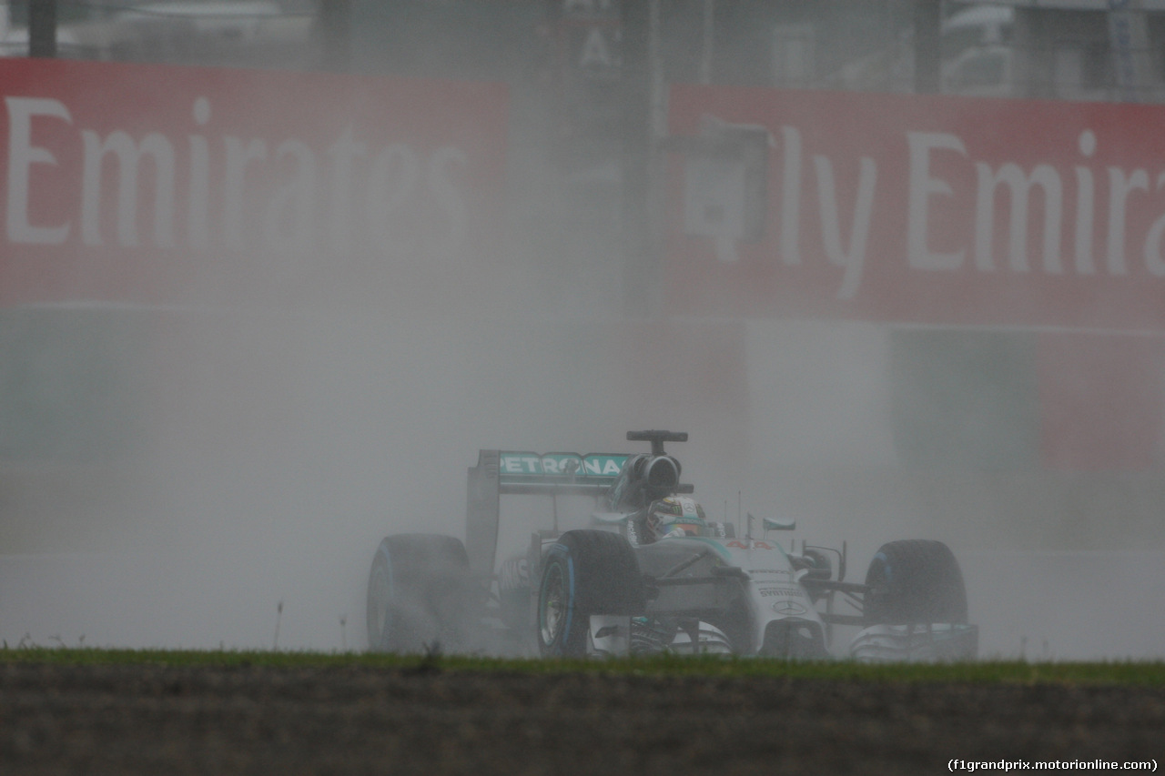 GP GIAPPONE, 05.10.2014 - Gara, Lewis Hamilton (GBR) Mercedes AMG F1 W05