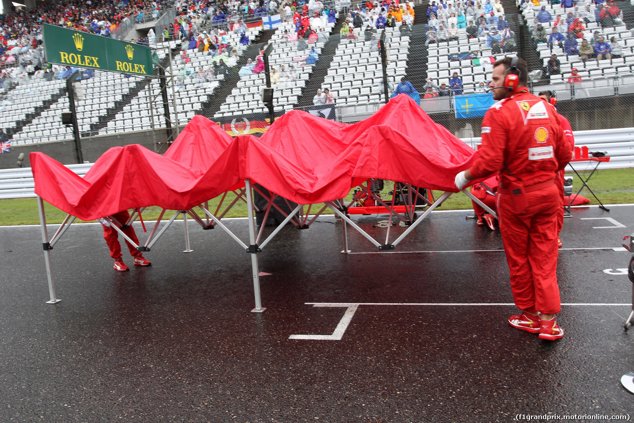 GP GIAPPONE, 05.10.2014 - Gara, Start grid, Ferrari