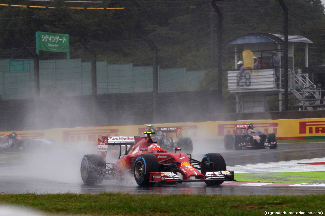 GP GIAPPONE, 05.10.2014 - Gara, Kimi Raikkonen (FIN) Ferrari F14-T