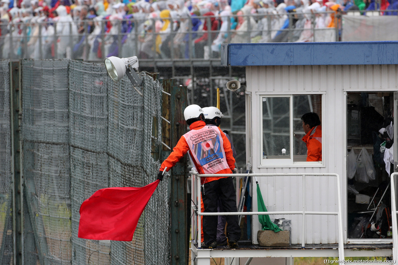 GP GIAPPONE, 05.10.2014 - Gara, The red flag