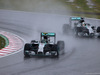 GP GIAPPONE, 05.10.2014 - Gara, Nico Rosberg (GER) Mercedes AMG F1 W05 e Lewis Hamilton (GBR) Mercedes AMG F1 W05