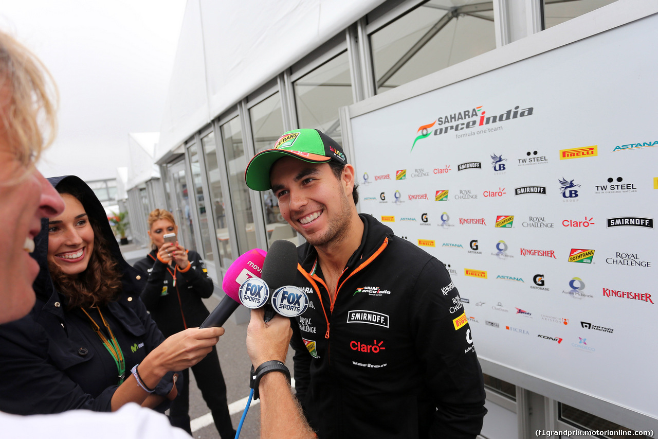 GP GIAPPONE, 02.10.2014 - Sergio Perez (MEX) Sahara Force India F1 VJM07