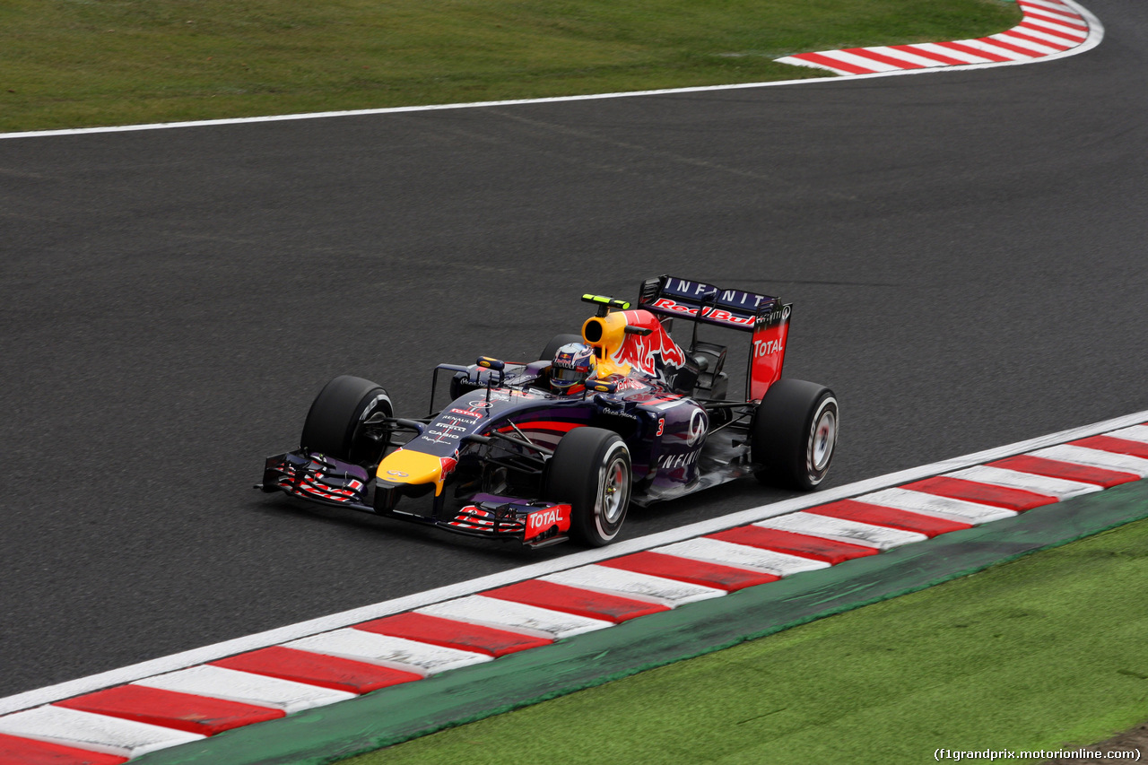 GP GIAPPONE, 04.10.2014 - Prove Libere 3, Daniel Ricciardo (AUS) Red Bull Racing RB10