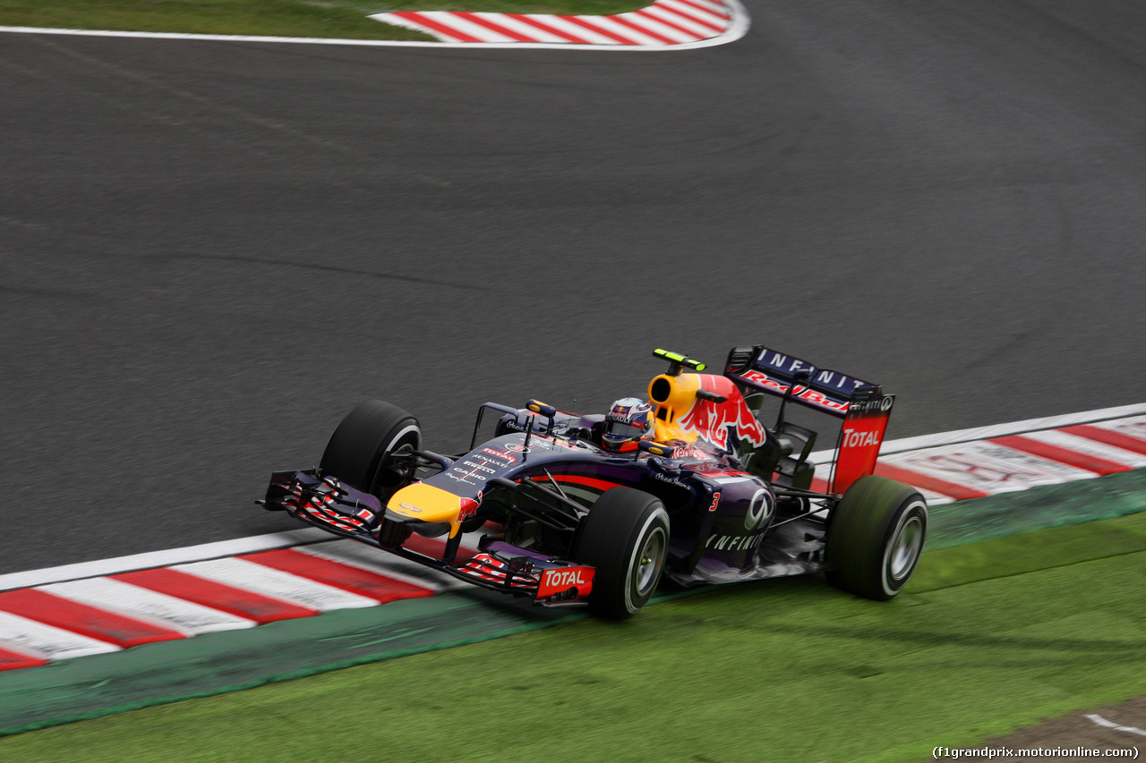 GP GIAPPONE, 04.10.2014 - Prove Libere 3, Daniel Ricciardo (AUS) Red Bull Racing RB10