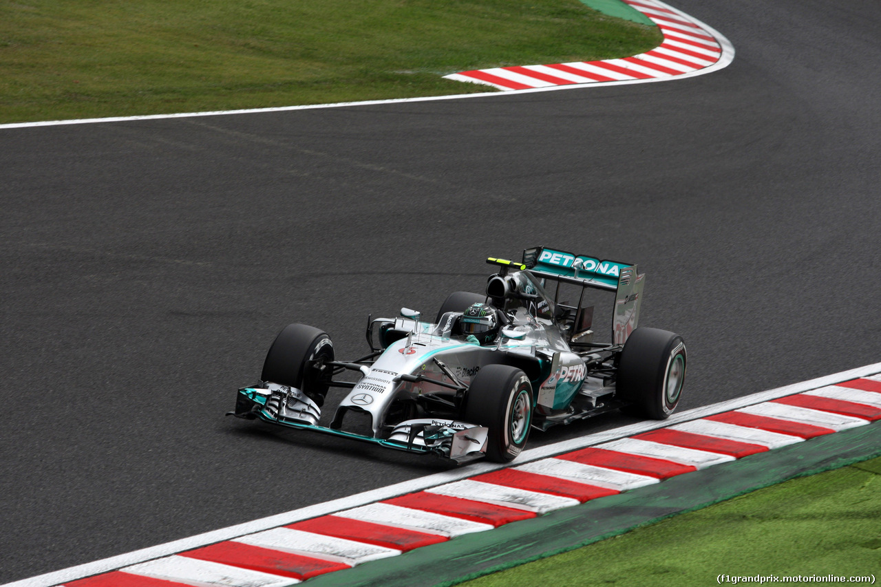 GP GIAPPONE, 04.10.2014 - Prove Libere 3, Nico Rosberg (GER) Mercedes AMG F1 W05