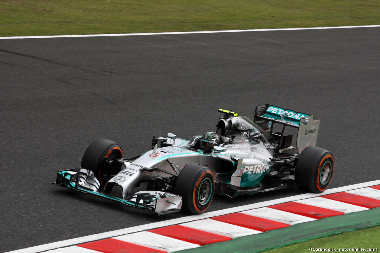 GP GIAPPONE, 04.10.2014 - Prove Libere 3, Nico Rosberg (GER) Mercedes AMG F1 W05
