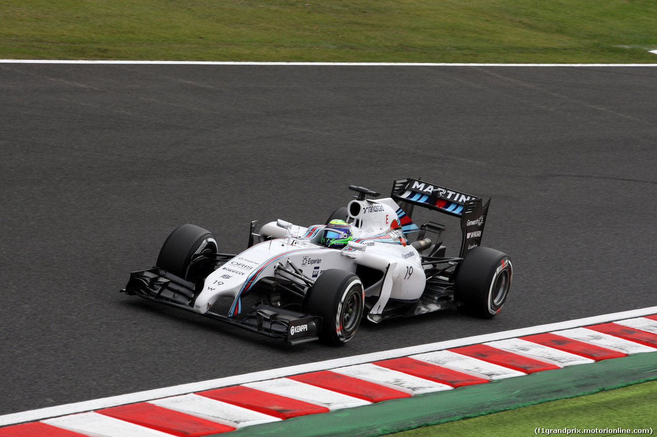 GP GIAPPONE, 04.10.2014 - Prove Libere 3, Felipe Massa (BRA) Williams F1 Team FW36