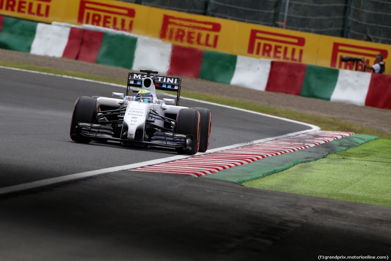 GP GIAPPONE, 04.10.2014 - Prove Libere 3, Felipe Massa (BRA) Williams F1 Team FW36