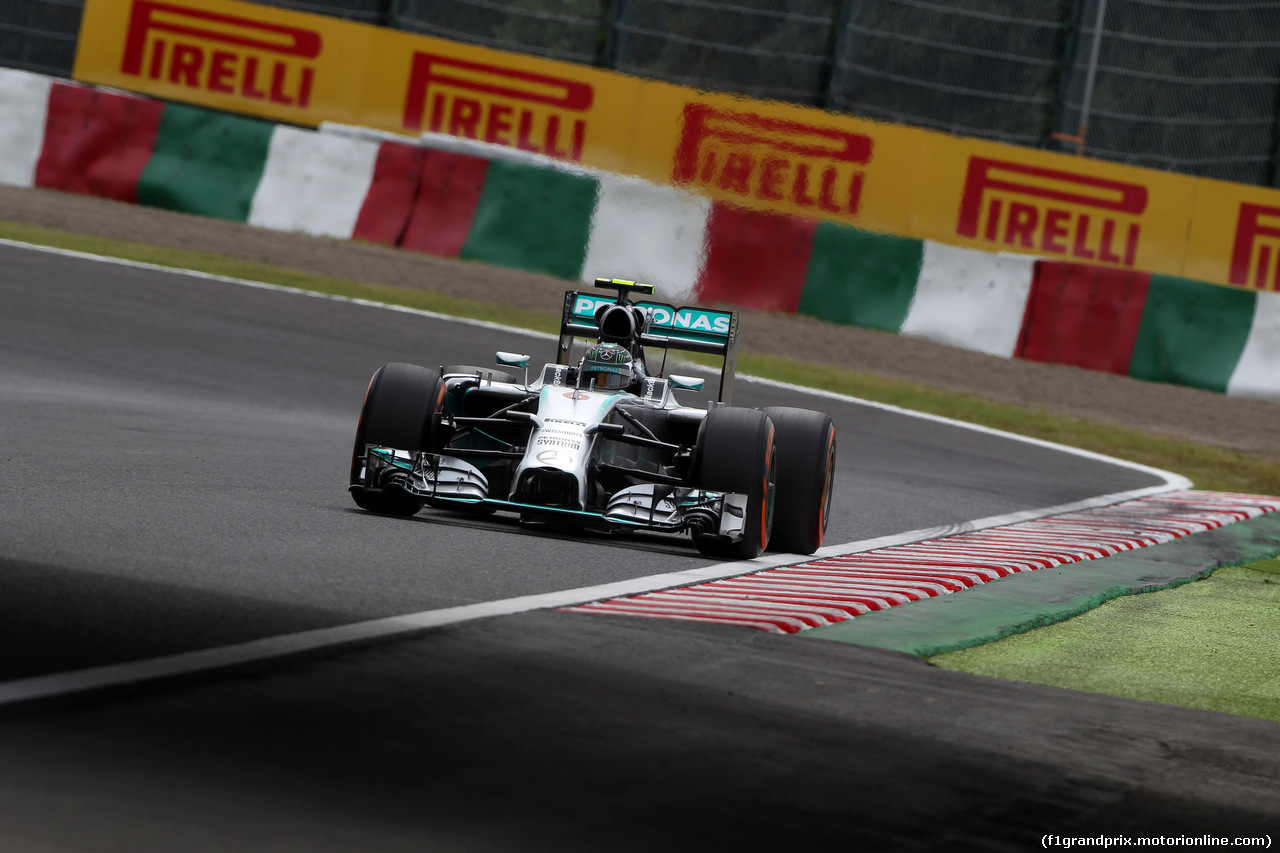 GP GIAPPONE, 04.10.2014 - Prove Libere 3, Nico Rosberg (GER) Mercedes AMG F1 W05