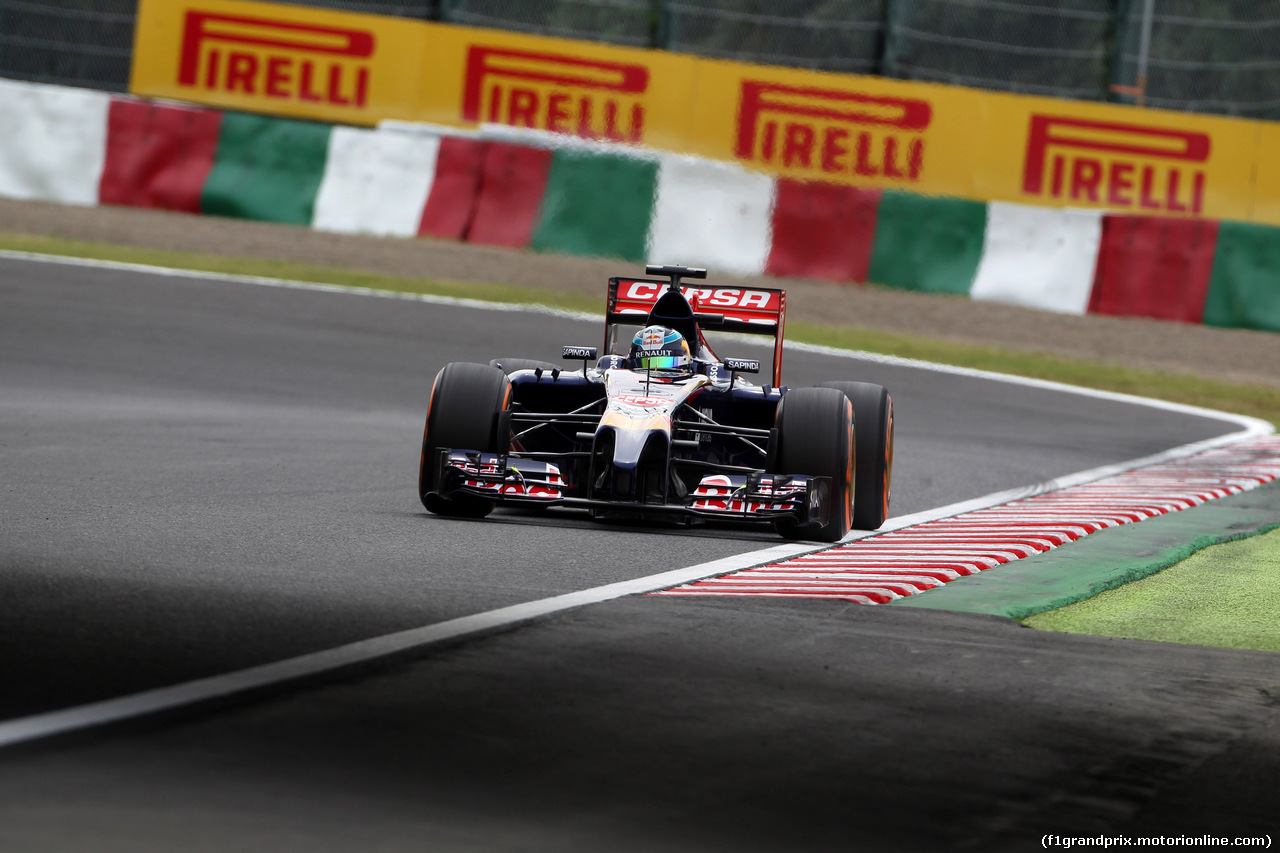 GP GIAPPONE, 04.10.2014 - Prove Libere 3, Jean-Eric Vergne (FRA) Scuderia Toro Rosso STR9
