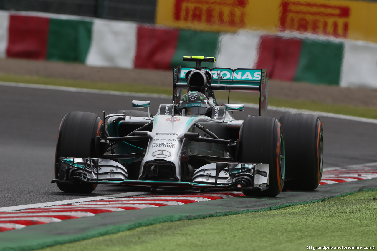 GP GIAPPONE, 04.10.2014 - Prove Libere 3, Nico Rosberg (GER) Mercedes AMG F1 W05