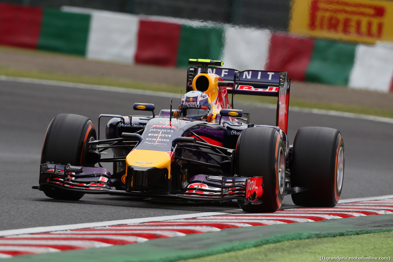 GP GIAPPONE, 04.10.2014 - Prove Libere 3, Daniel Ricciardo (AUS) Red Bull Racing RB10