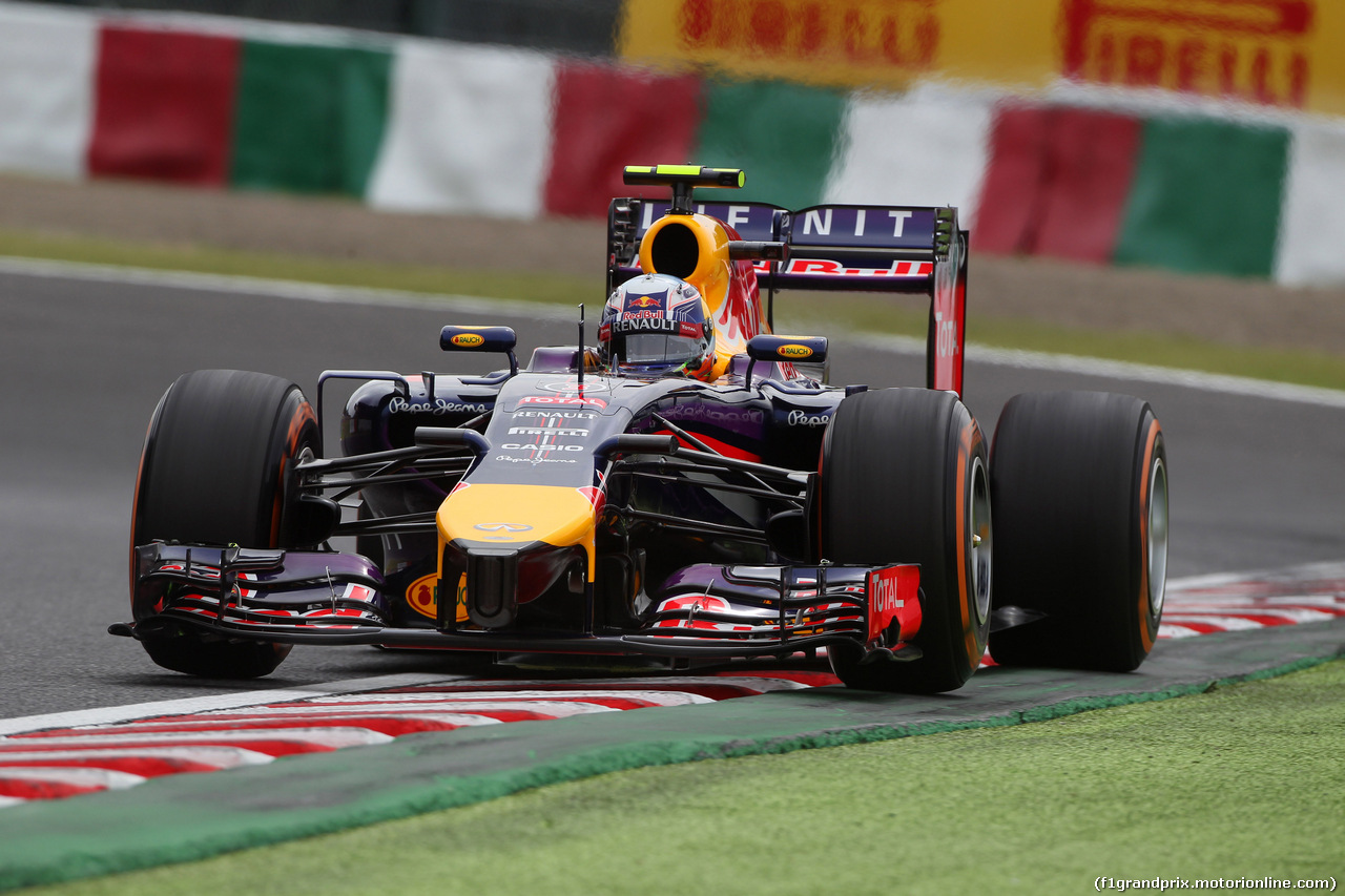 GP GIAPPONE, 04.10.2014 - Prove Libere 3, Daniel Ricciardo (AUS) Red Bull Racing RB10