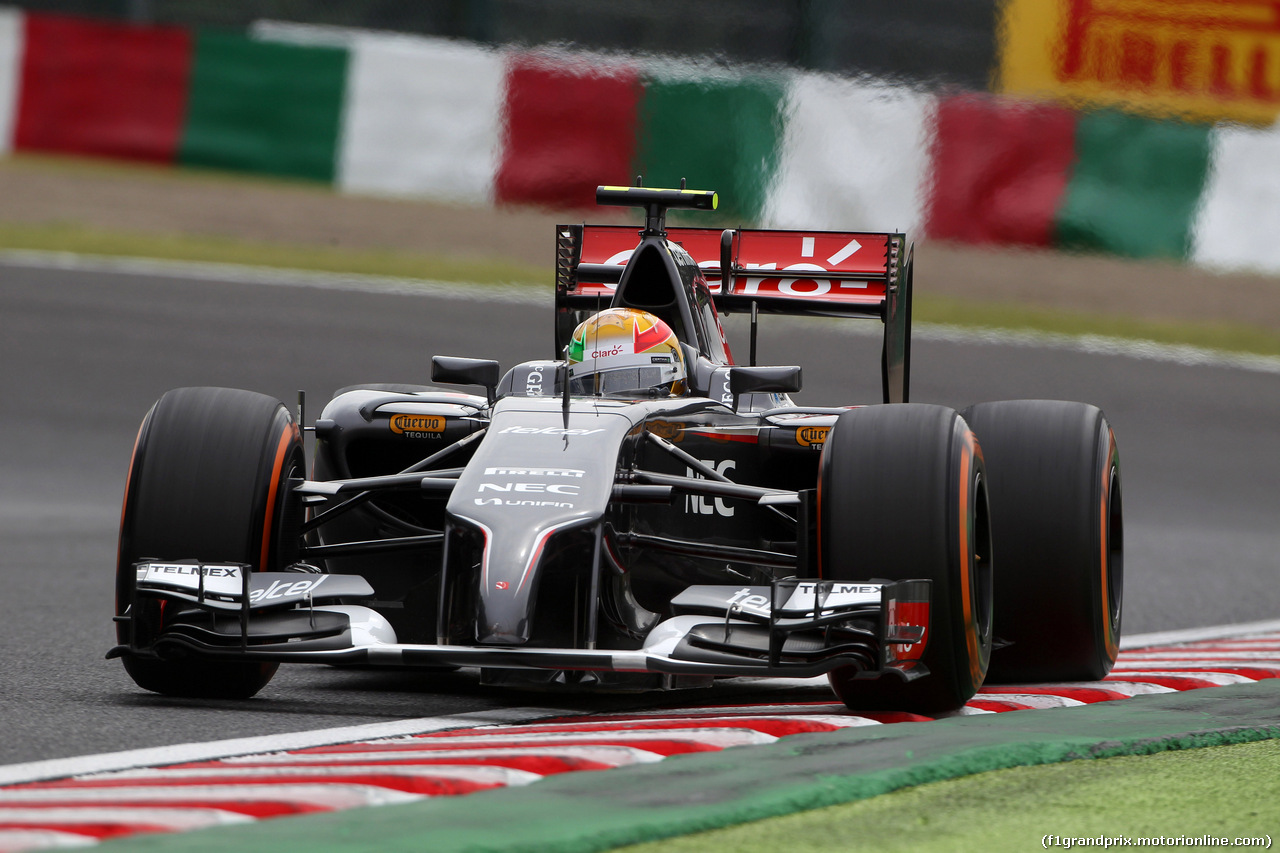 GP GIAPPONE, 04.10.2014 - Prove Libere 3, Esteban Gutierrez (MEX), Sauber F1 Team C33