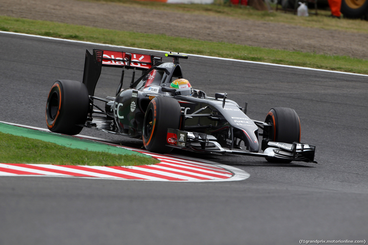 GP GIAPPONE, 04.10.2014 - Prove Libere 3, Esteban Gutierrez (MEX), Sauber F1 Team C33
