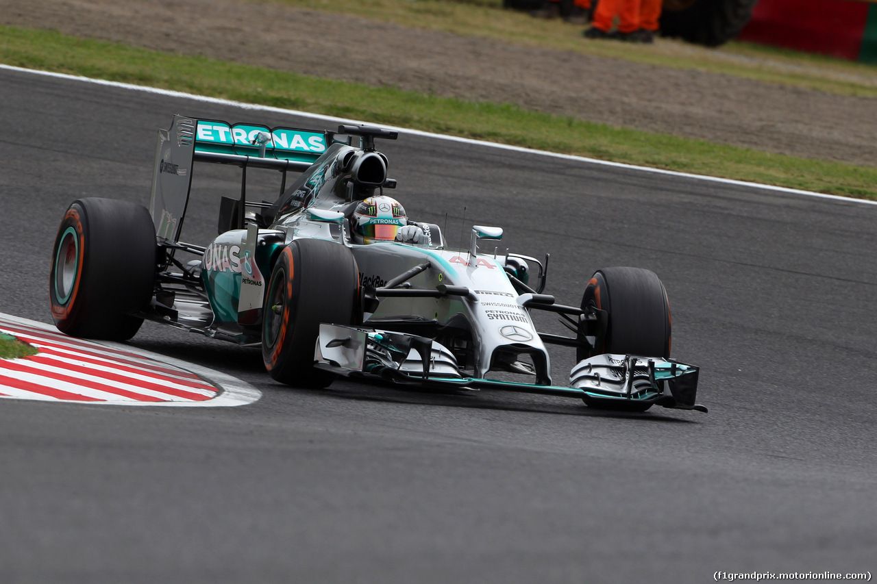 GP GIAPPONE, 04.10.2014 - Prove Libere 3, Lewis Hamilton (GBR) Mercedes AMG F1 W05