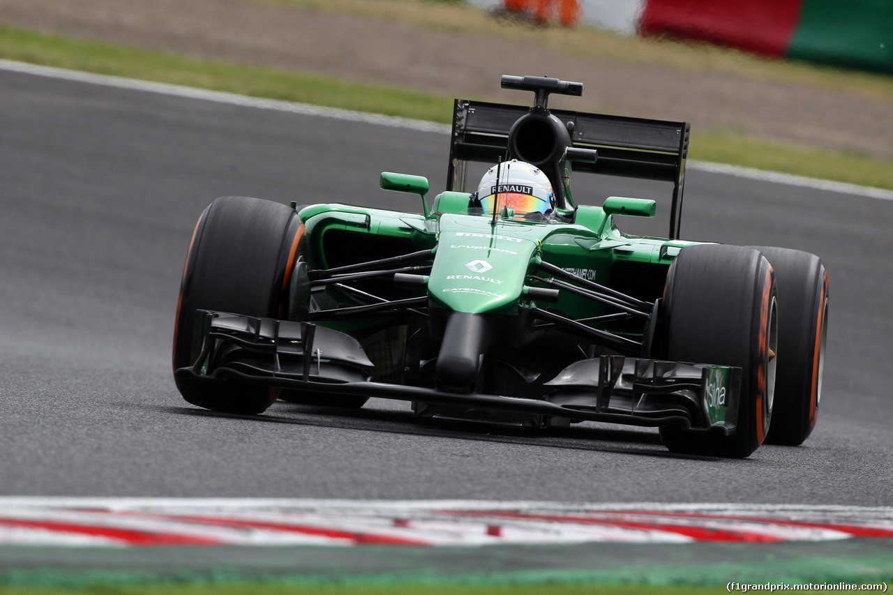 GP GIAPPONE, 04.10.2014 - Prove Libere 3, Kamui Kobayashi (JAP) Caterham F1 Team CT-04