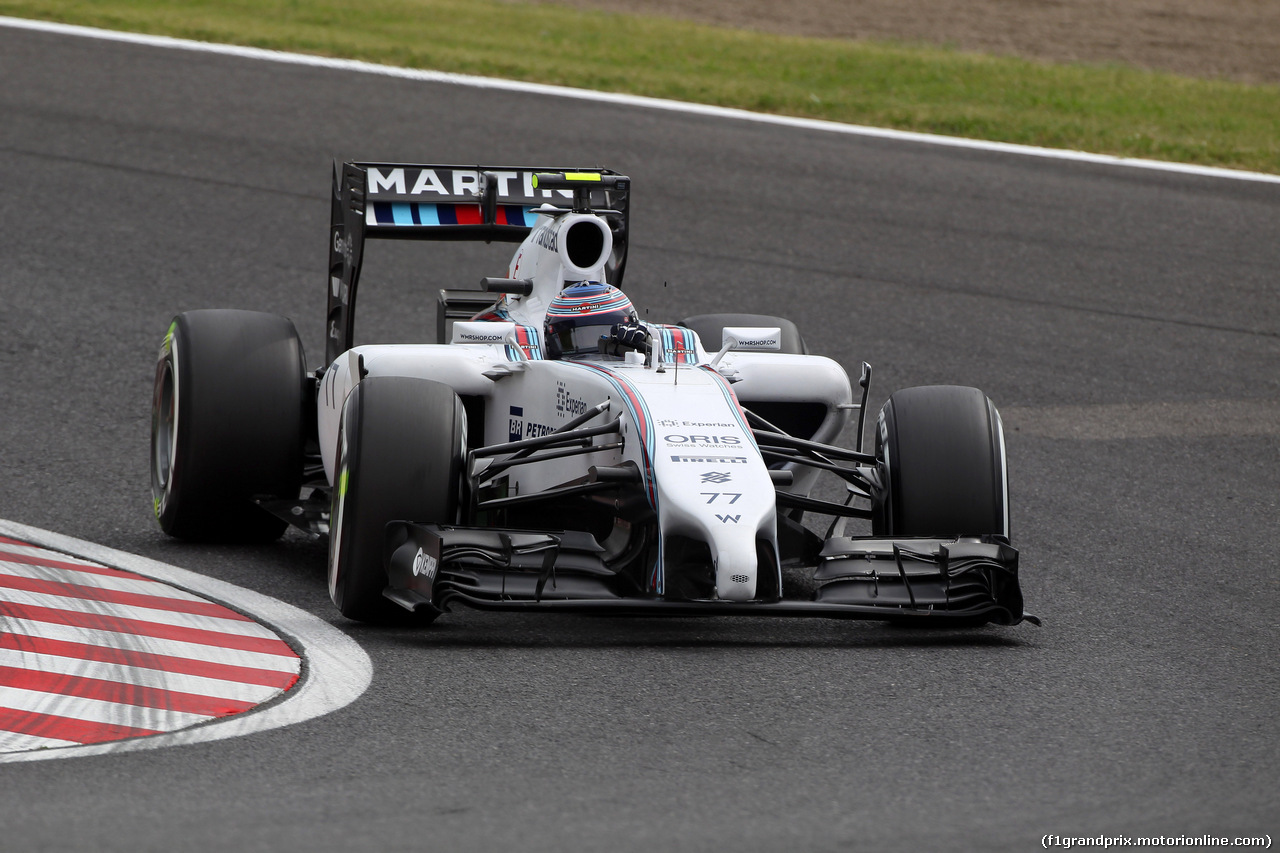 GP GIAPPONE, 04.10.2014 - Prove Libere 3, Valtteri Bottas (FIN) Williams F1 Team FW36