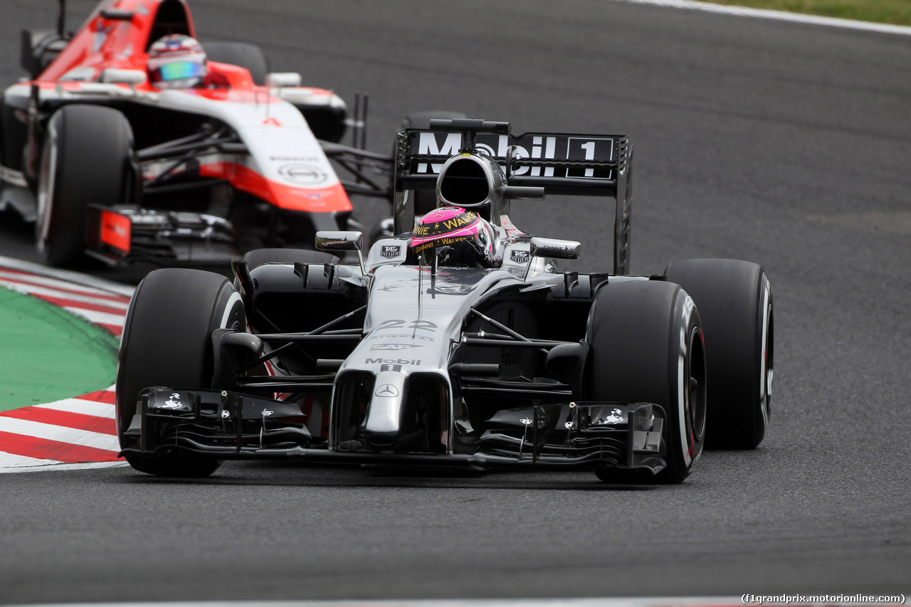 GP GIAPPONE, 04.10.2014 - Prove Libere 3, Jenson Button (GBR) McLaren Mercedes MP4-29
