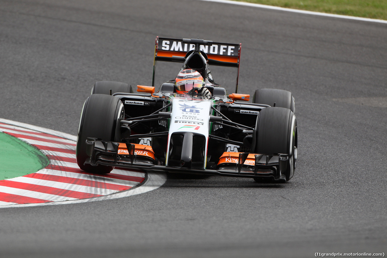GP GIAPPONE, 04.10.2014 - Prove Libere 3, Nico Hulkenberg (GER) Sahara Force India F1 VJM07