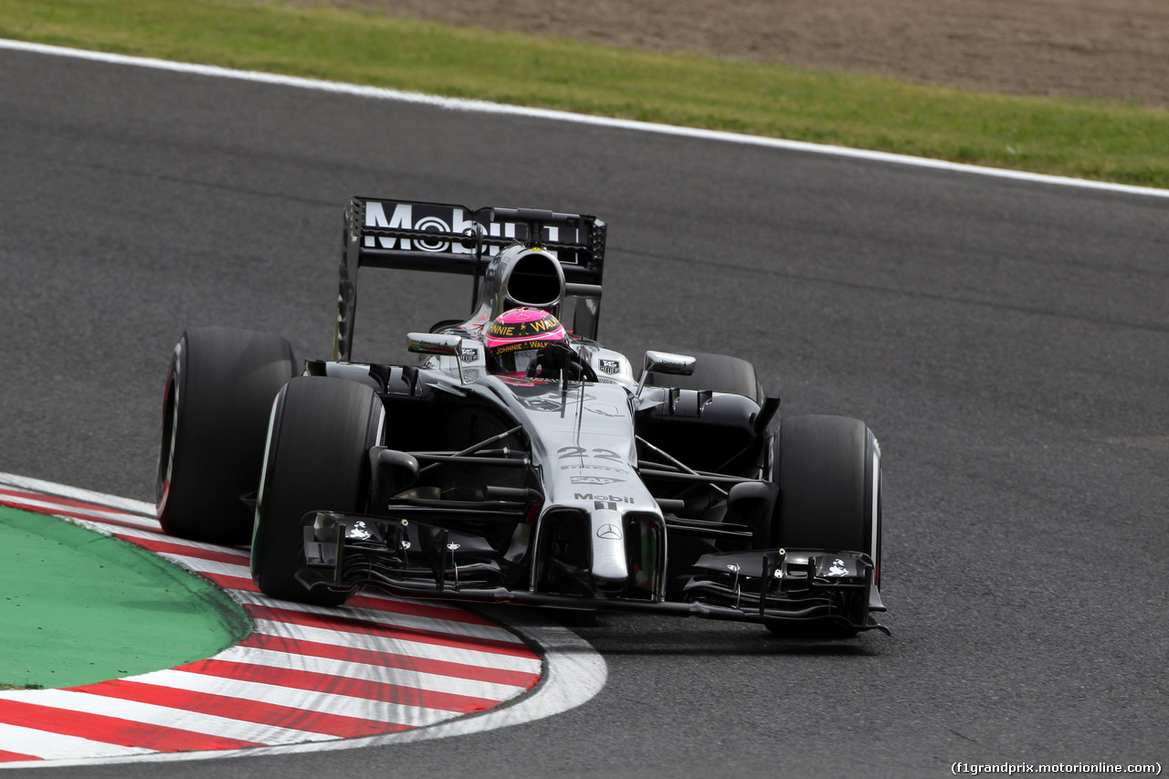 GP GIAPPONE, 04.10.2014 - Prove Libere 3, Jenson Button (GBR) McLaren Mercedes MP4-29
