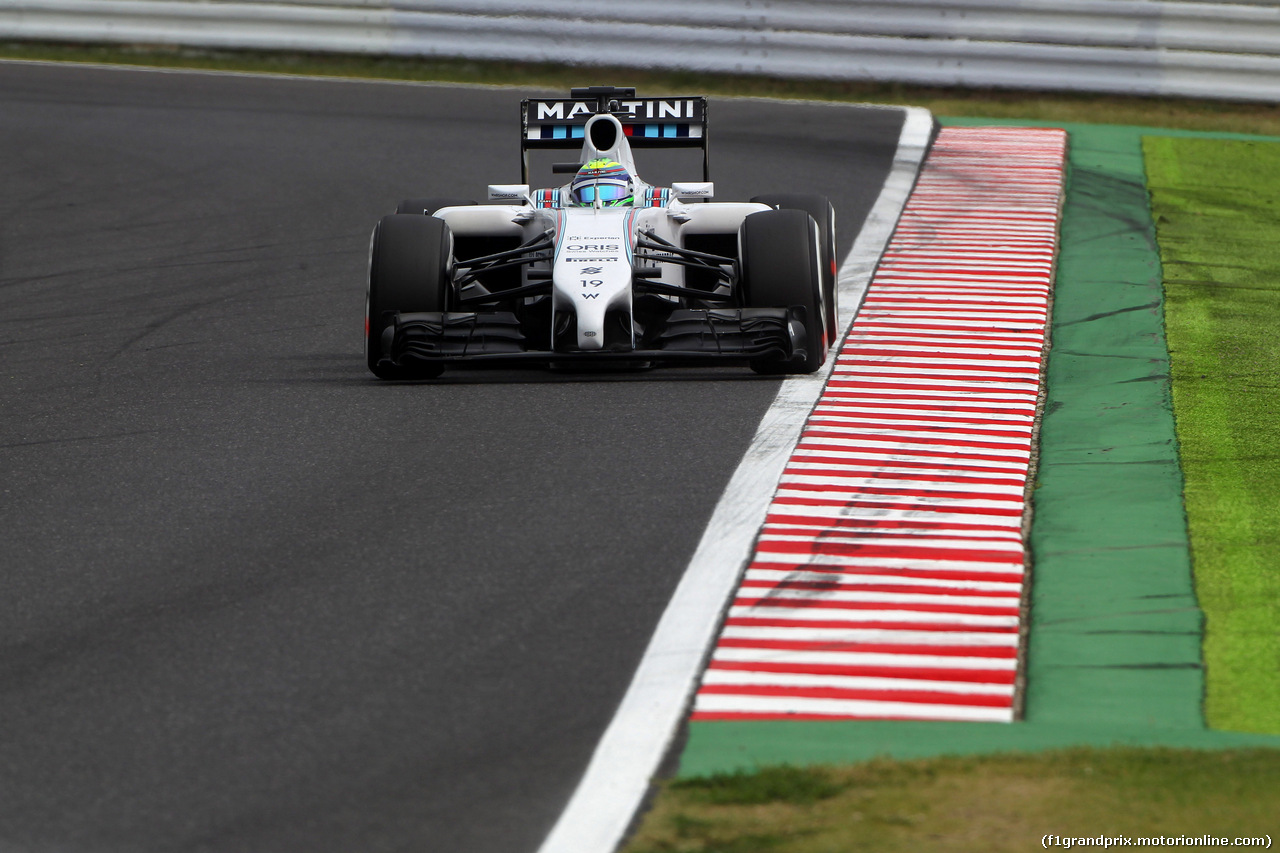 GP GIAPPONE, 04.10.2014 - Prove Libere 3, Felipe Massa (BRA) Williams F1 Team FW36