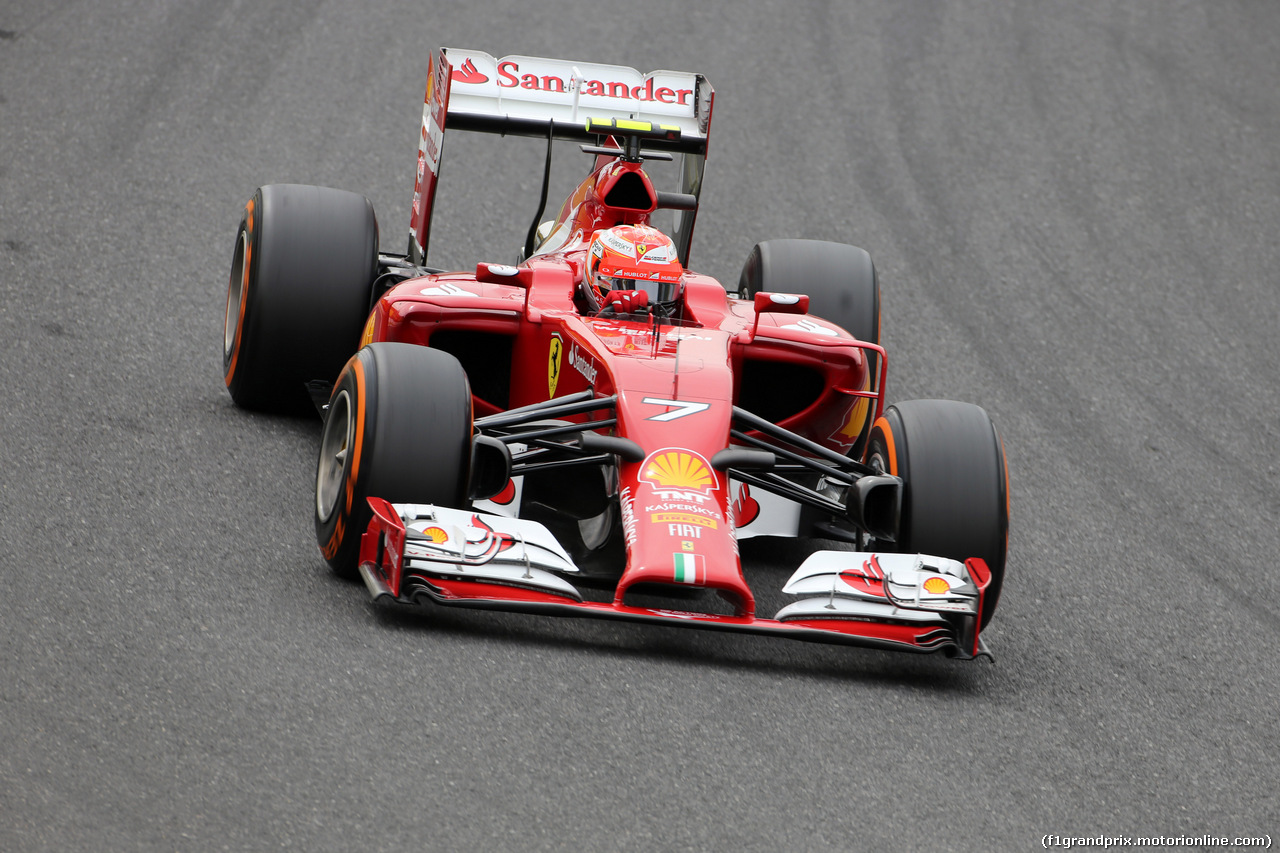 GP GIAPPONE, 04.10.2014 - Prove Libere 3, Kimi Raikkonen (FIN) Ferrari F14-T
