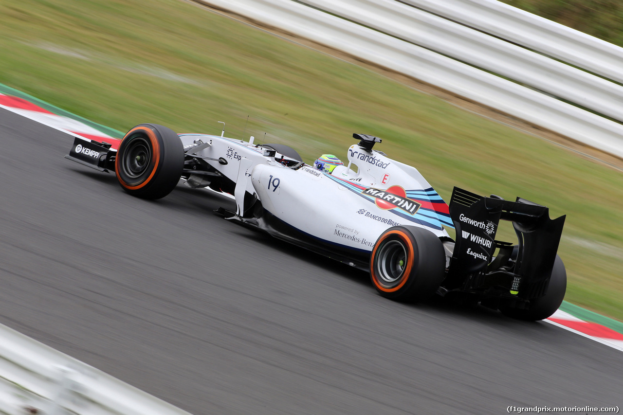 GP GIAPPONE, 04.10.2014 - Prove Libere 3, Felipe Massa (BRA) Williams F1 Team FW36