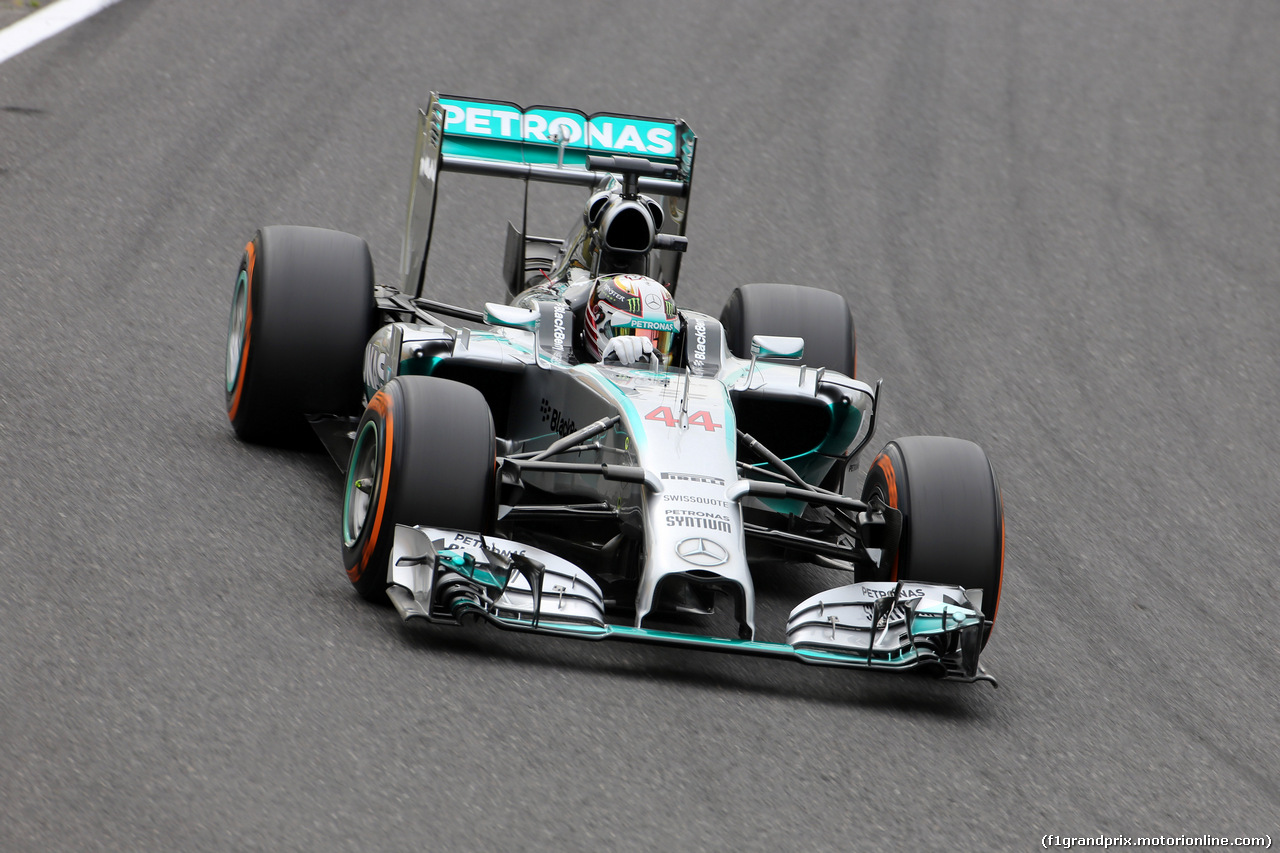 GP GIAPPONE, 04.10.2014 - Prove Libere 3, Lewis Hamilton (GBR) Mercedes AMG F1 W05