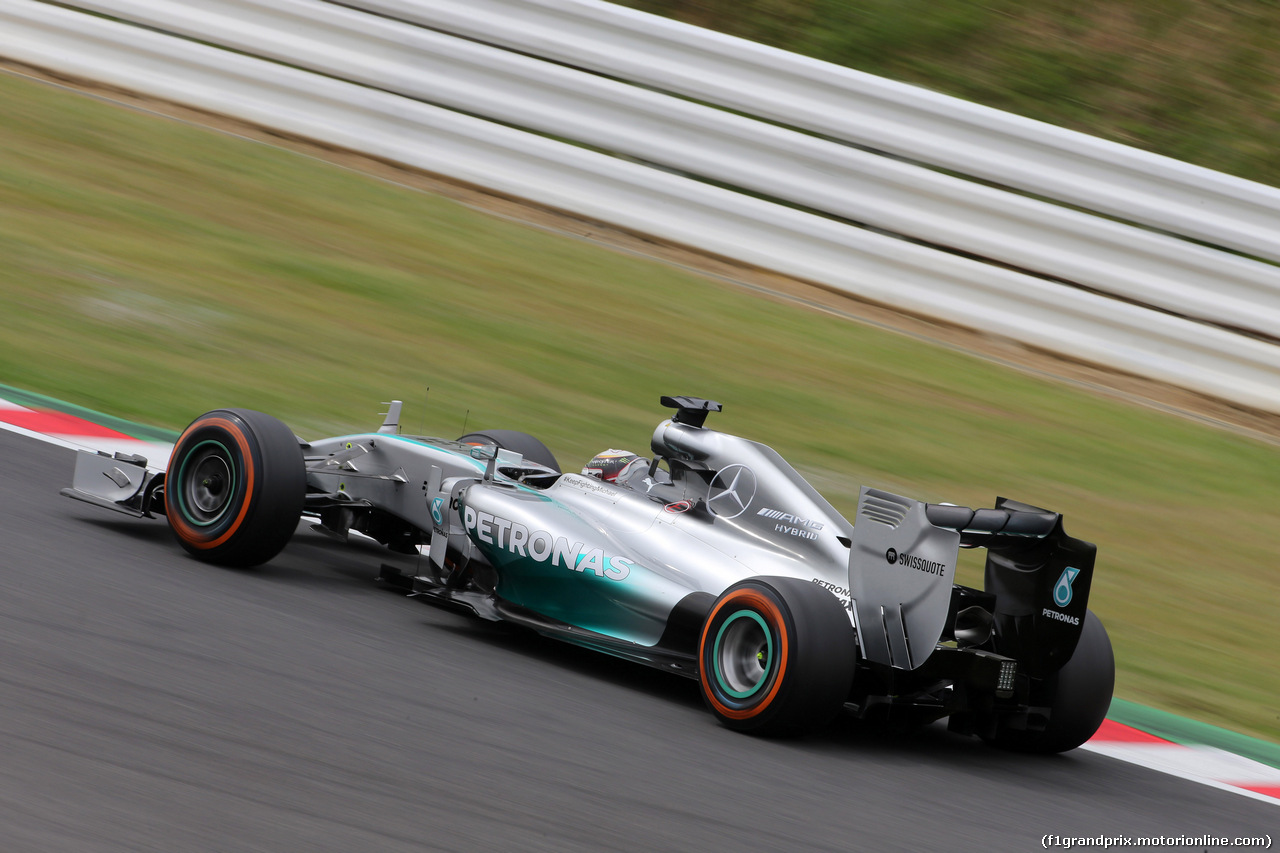 GP GIAPPONE, 04.10.2014 - Prove Libere 3, Lewis Hamilton (GBR) Mercedes AMG F1 W05