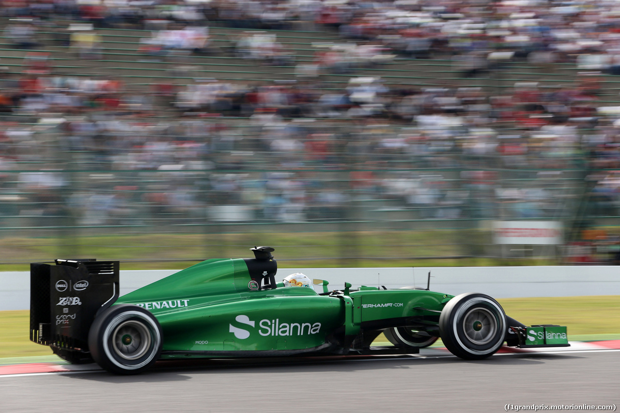 GP GIAPPONE, 04.10.2014 - Qualifiche, Kamui Kobayashi (JAP) Caterham F1 Team CT-04