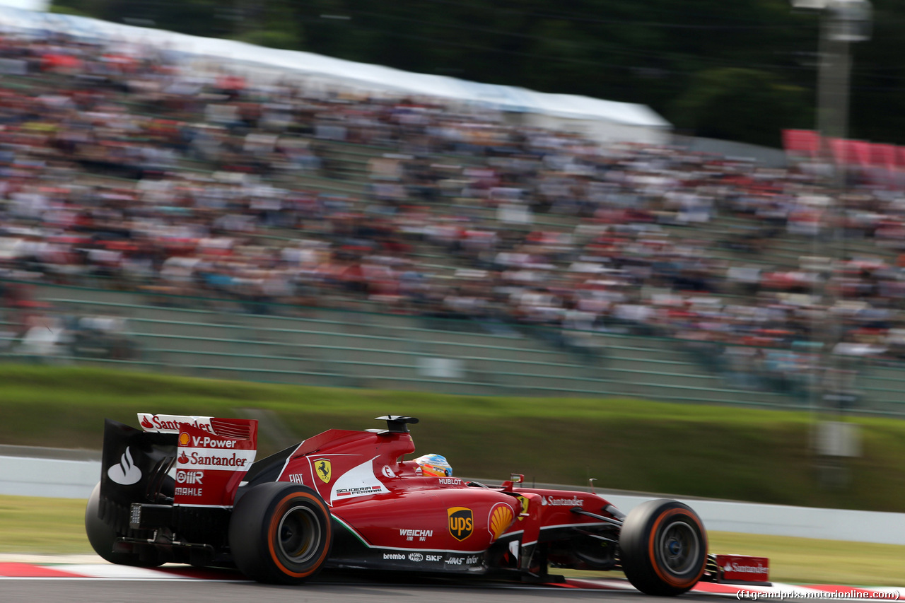 GP GIAPPONE, 04.10.2014 - Qualifiche, Fernando Alonso (ESP) Ferrari F14-T