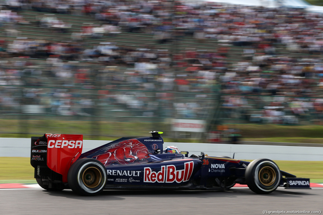 GP GIAPPONE, 04.10.2014 - Qualifiche, Daniil Kvyat (RUS) Scuderia Toro Rosso STR9