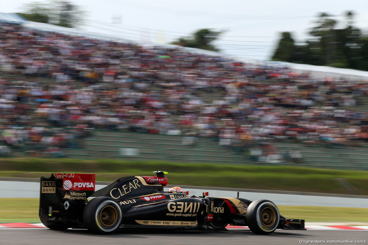 GP GIAPPONE, 04.10.2014 - Qualifiche, Pastor Maldonado (VEN) Lotus F1 Team E22