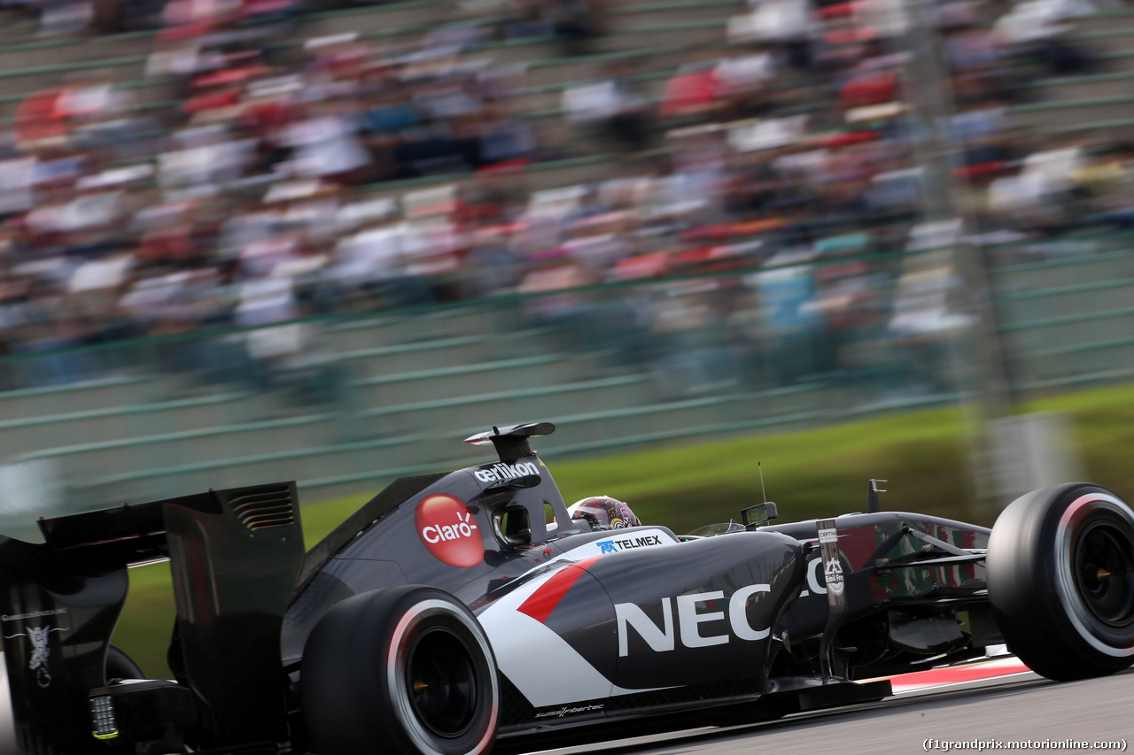 GP GIAPPONE, 04.10.2014 - Qualifiche, Adrian Sutil (GER) Sauber F1 Team C33
