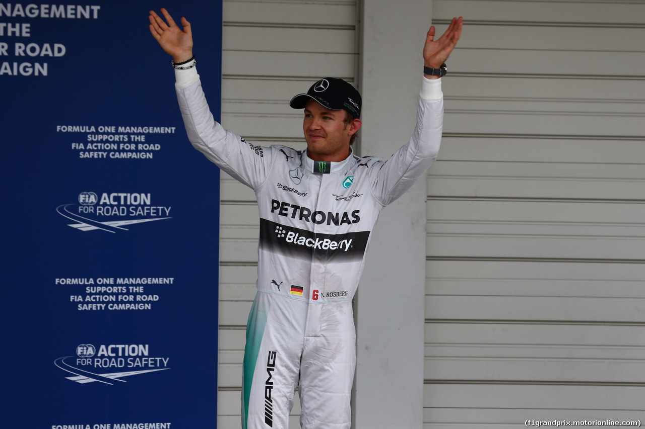 GP GIAPPONE, 04.10.2014 - Qualifiche, Nico Rosberg (GER) Mercedes AMG F1 W05 pole position