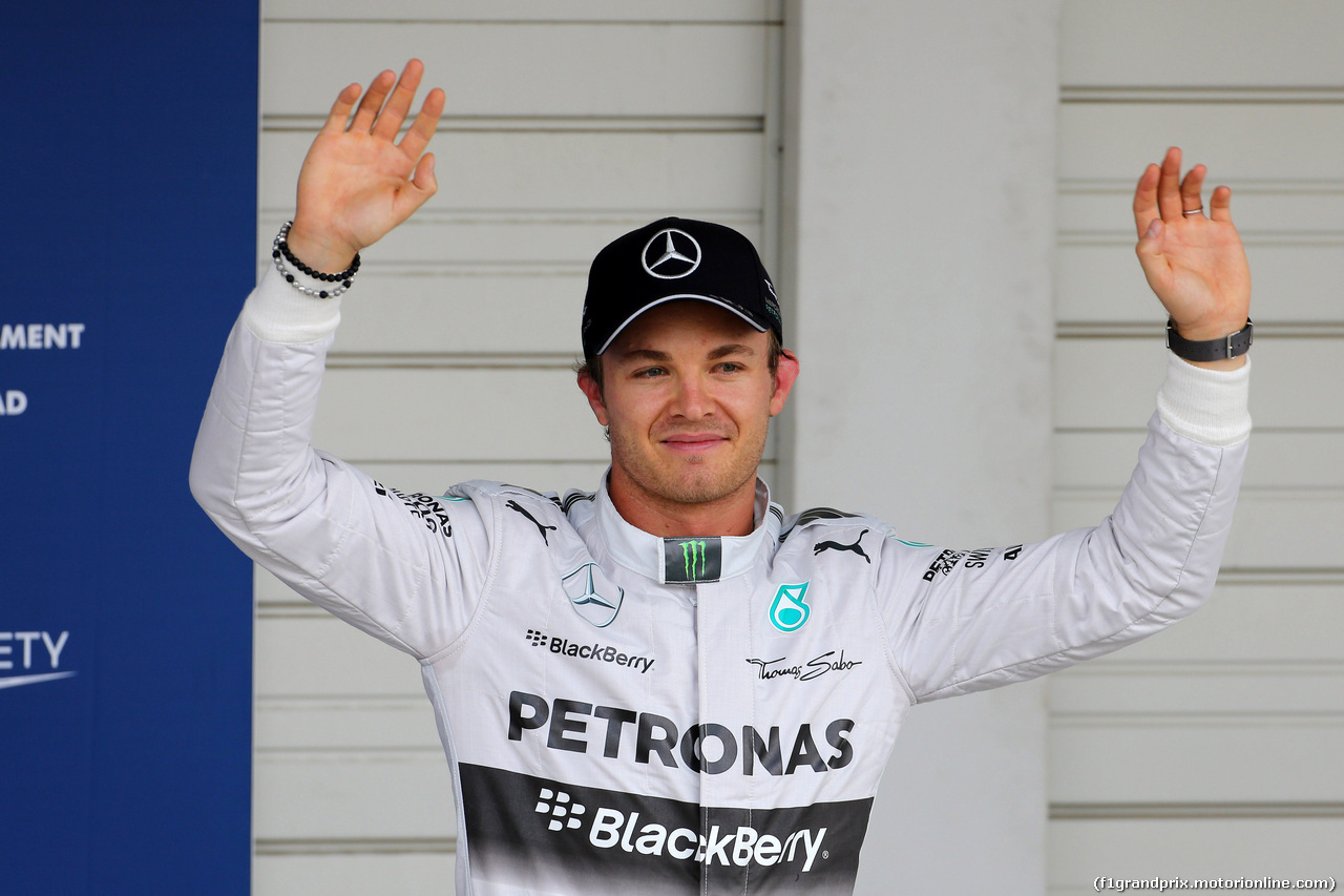 GP GIAPPONE, 04.10.2014 - Qualifiche, Nico Rosberg (GER) Mercedes AMG F1 W05 pole position