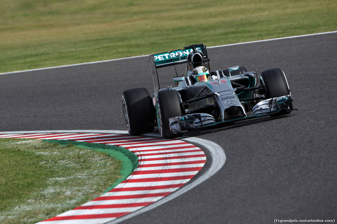 GP GIAPPONE, 04.10.2014 - Qualifiche, Lewis Hamilton (GBR) Mercedes AMG F1 W05