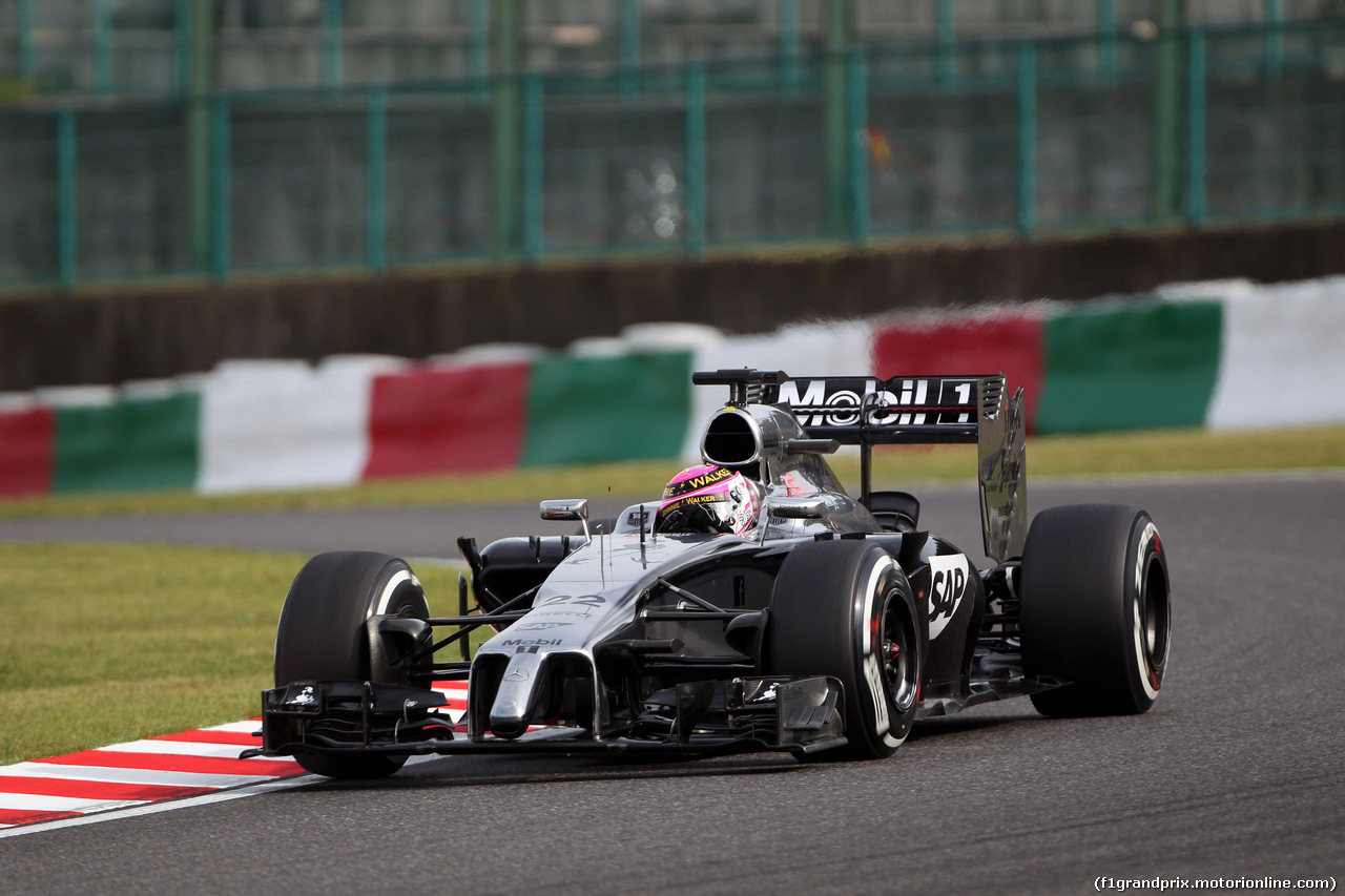 GP GIAPPONE, 04.10.2014 - Qualifiche, Jenson Button (GBR) McLaren Mercedes MP4-29