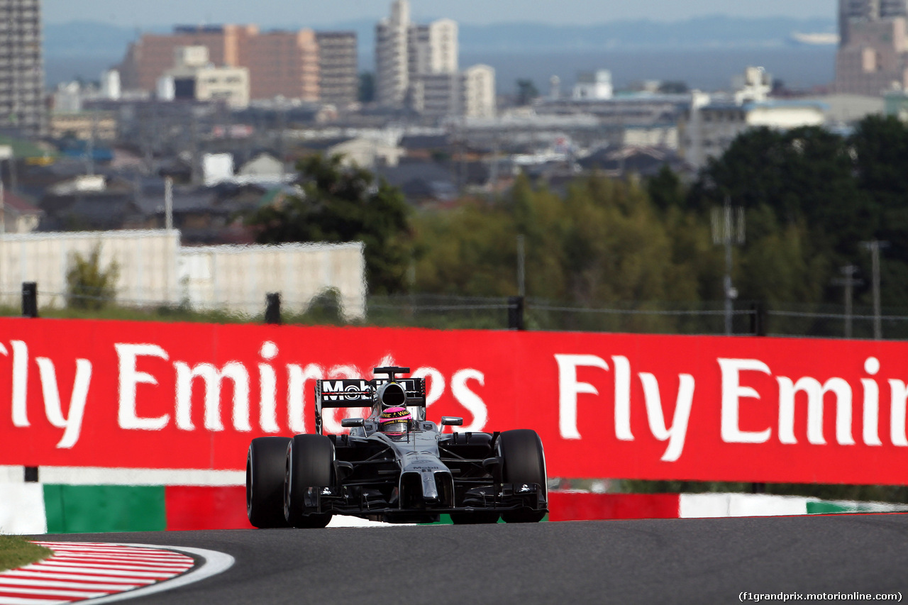 GP GIAPPONE, 04.10.2014 - Qualifiche, Jenson Button (GBR) McLaren Mercedes MP4-29