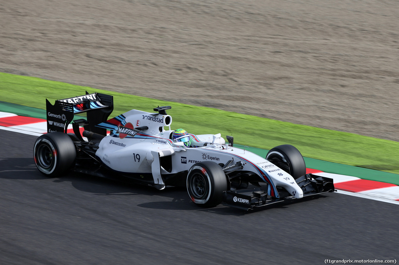GP GIAPPONE, 04.10.2014 - Qualifiche, Felipe Massa (BRA) Williams F1 Team FW36