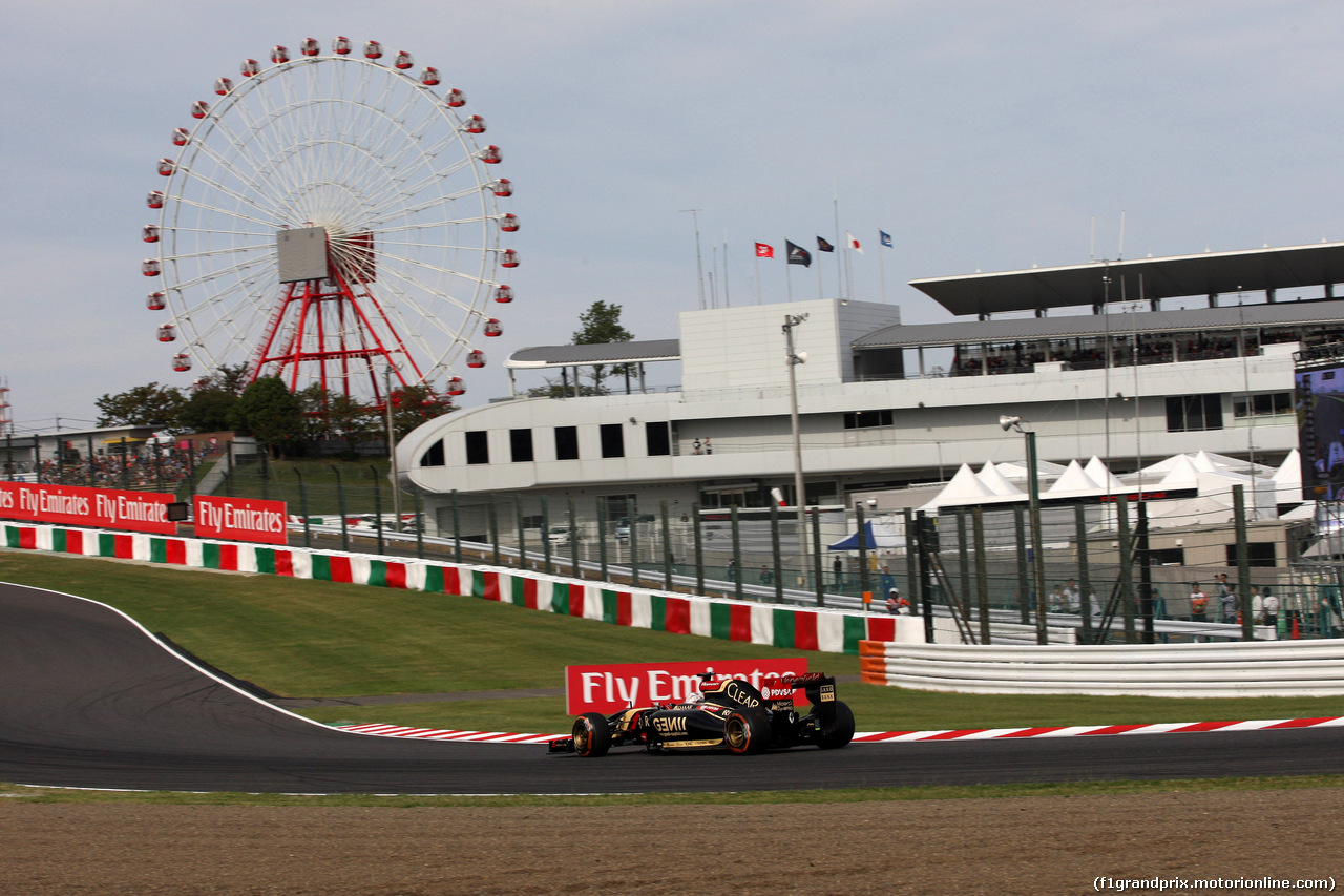 GP GIAPPONE, 04.10.2014 - Qualifiche, Romain Grosjean (FRA) Lotus F1 Team E22