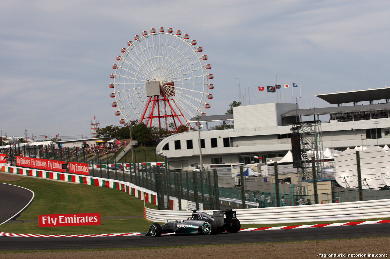 GP GIAPPONE, 04.10.2014 - Qualifiche, Lewis Hamilton (GBR) Mercedes AMG F1 W05