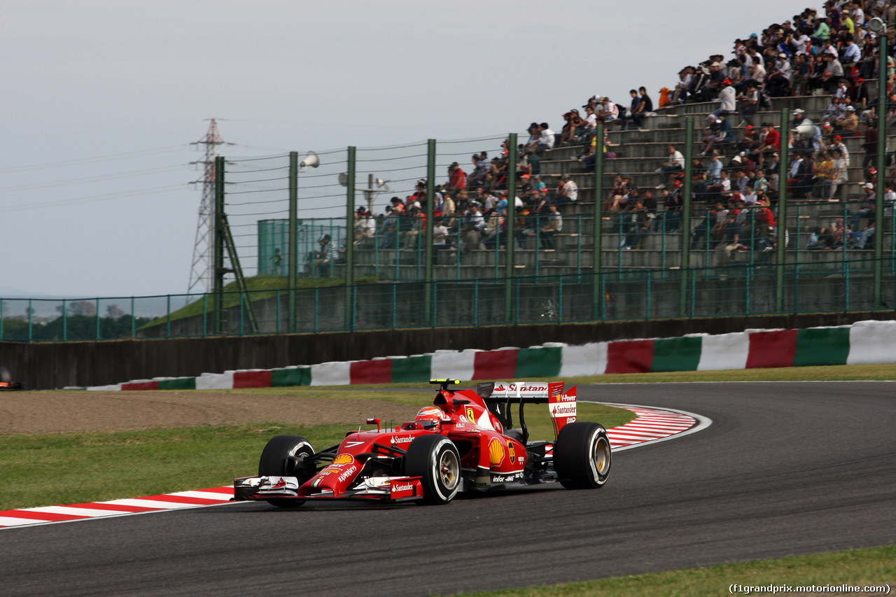 GP GIAPPONE, 04.10.2014 - Qualifiche, Kimi Raikkonen (FIN) Ferrari F14-T