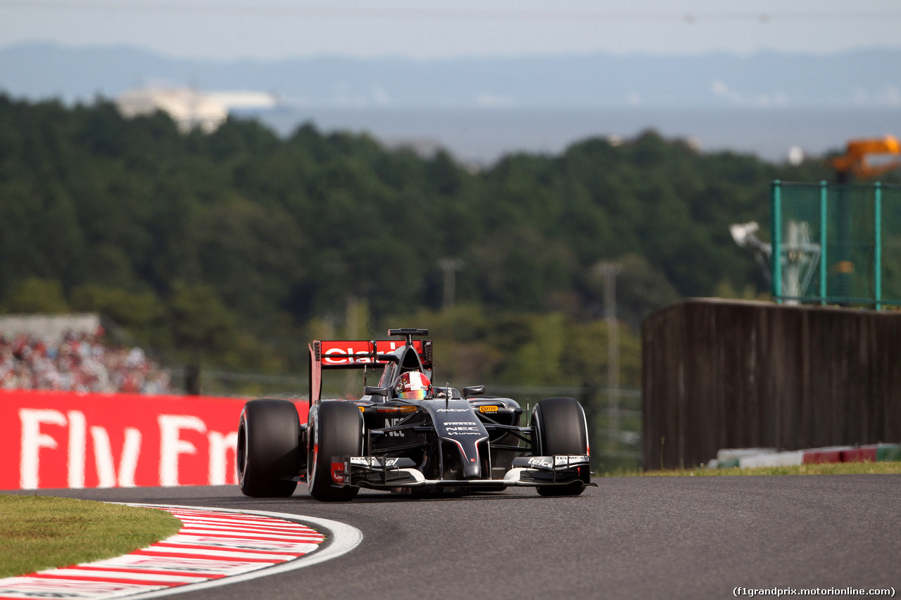GP GIAPPONE, 04.10.2014 - Qualifiche, Adrian Sutil (GER) Sauber F1 Team C33