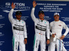 GP GIAPPONE, 04.10.2014 - Qualifiche, secondo Lewis Hamilton (GBR) Mercedes AMG F1 W05, Nico Rosberg (GER) Mercedes AMG F1 W05 pole position e terzo Valtteri Bottas (FIN) Williams F1 Team FW36