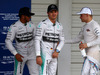 GP GIAPPONE, 04.10.2014 - Qualifiche, secondo Lewis Hamilton (GBR) Mercedes AMG F1 W05, Nico Rosberg (GER) Mercedes AMG F1 W05 pole position e terzo Valtteri Bottas (FIN) Williams F1 Team FW36