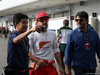GP GIAPPONE, 04.10.2014 - Qualifiche, Fernando Alonso (ESP) Ferrari F14-T e his manager Luis Garcia Abad (ESP)